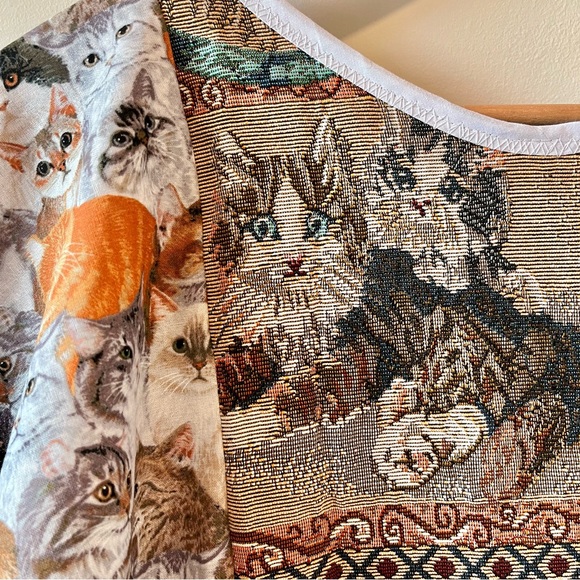 Cats “Moonlit Meow” Handmade Quilted Jasmine Dress | SKU 11165 - Picture 12 of 16